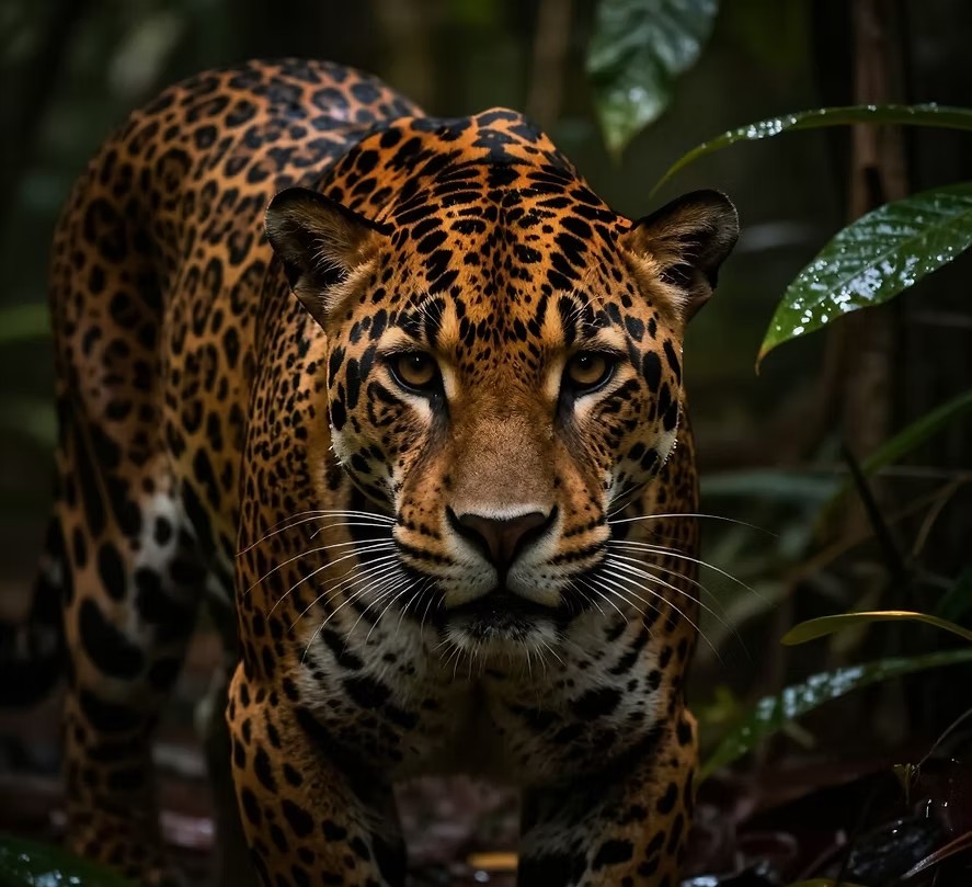 Jaguar in the Amazon rainforest