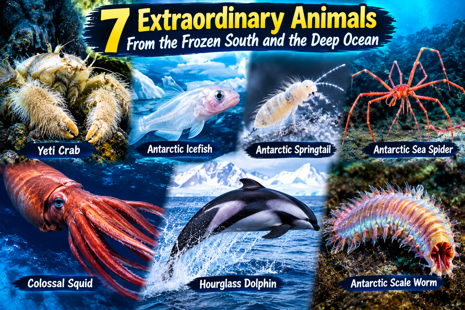 7 Extraordinary Animals From the Frozen South and the Deep Ocean
